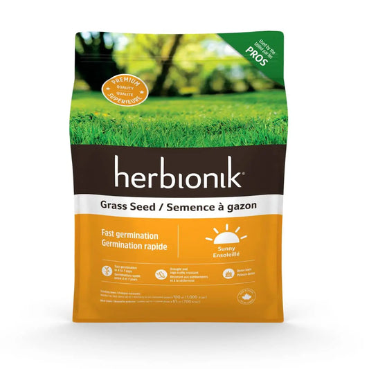 Herbionik® Semences à gazon 750g Germination Rapide ensoleillé