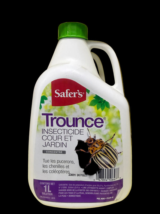 Safer’s – Trounce Insecticide pour Cour et Jardin | Concentré 1 L