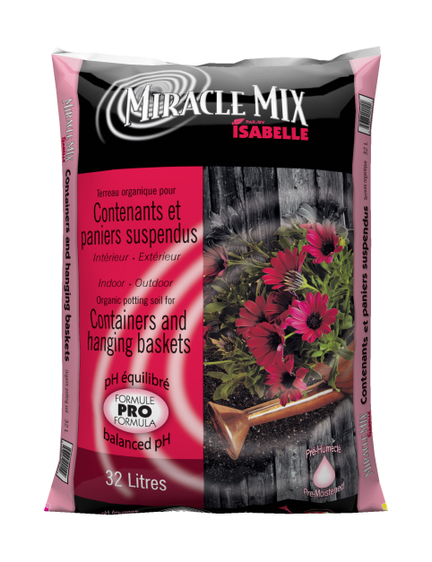Terreau pour contenant et paniers suspendus Miracle Mix 32L